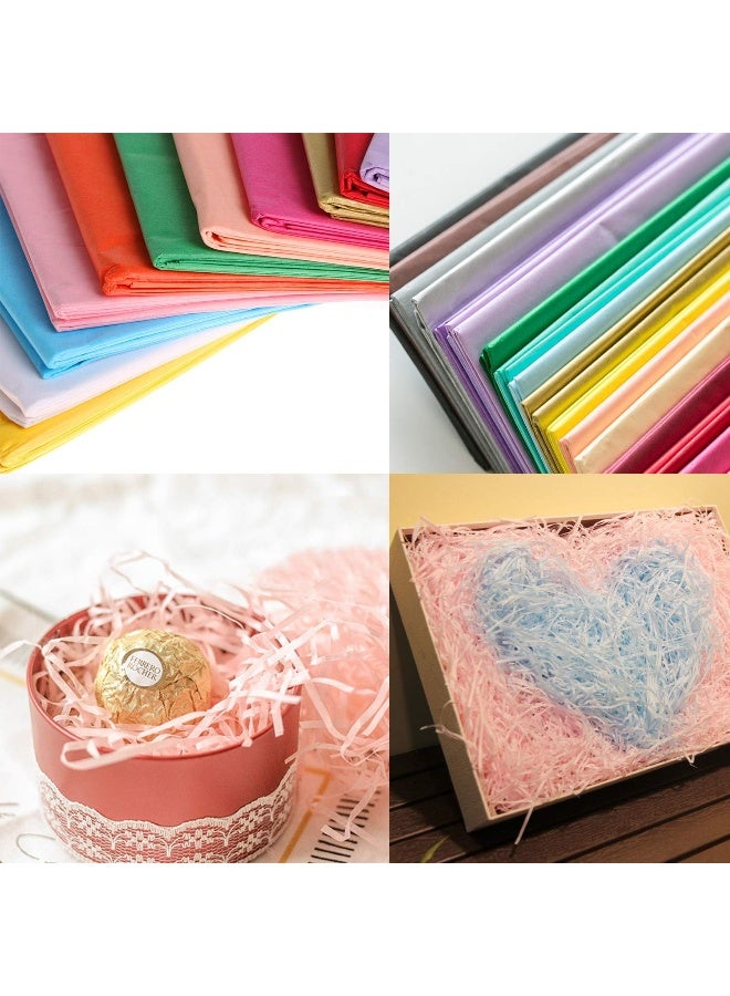 Satomoto 120 Sheets Colored Tissue Paper Bulk Wrapping Craft Paper 20 x 26" for Art Gift Tissue Decoration, 24 Colors - Image 4